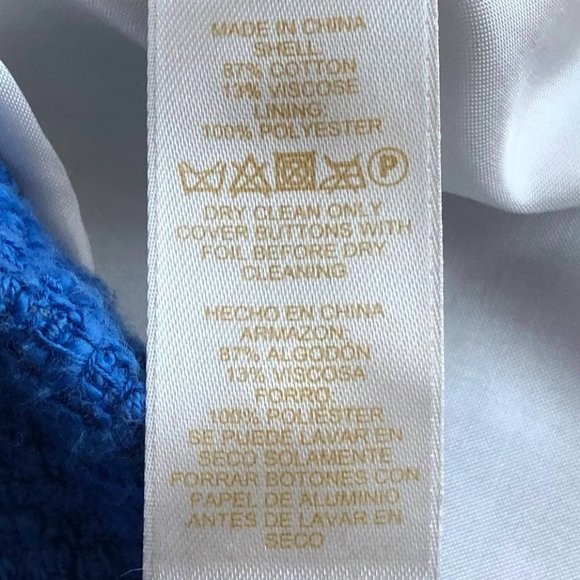 Kate Spade - Blue Tweed Blazer - Size 8 - EUC - Picture 6 of 10